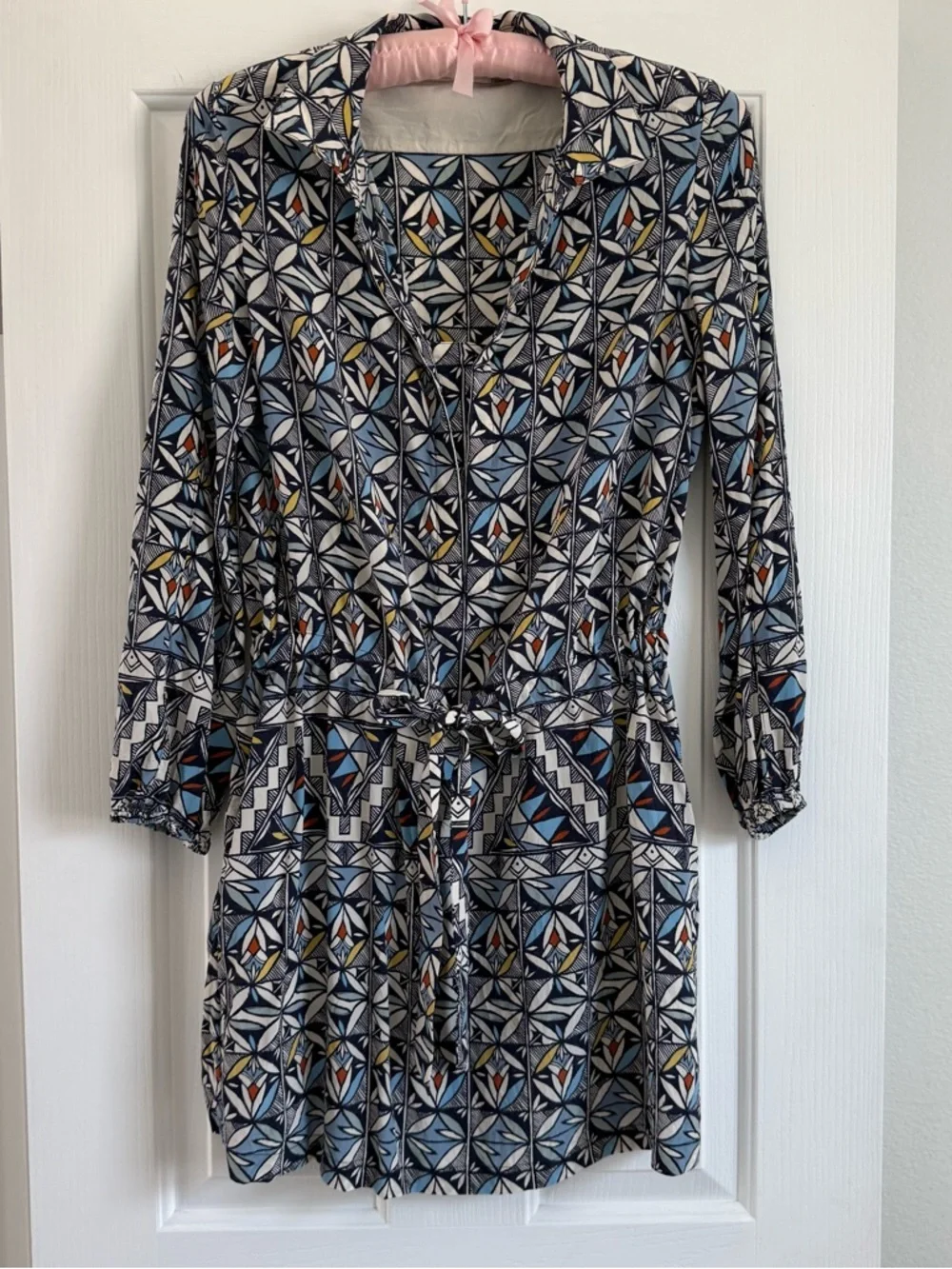 Tory Burch 100% Silk Tunic Dress Size 4 Flawed